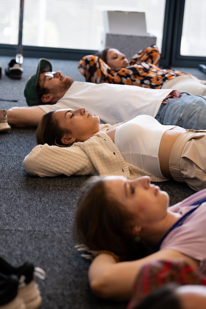 breathwork session for the team at disney for employee wellbeing